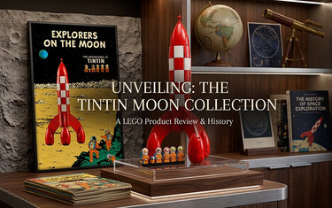 The Ultimate Wall Display Frame for LEGO Ideas Tintin® Moon Rocket 21367