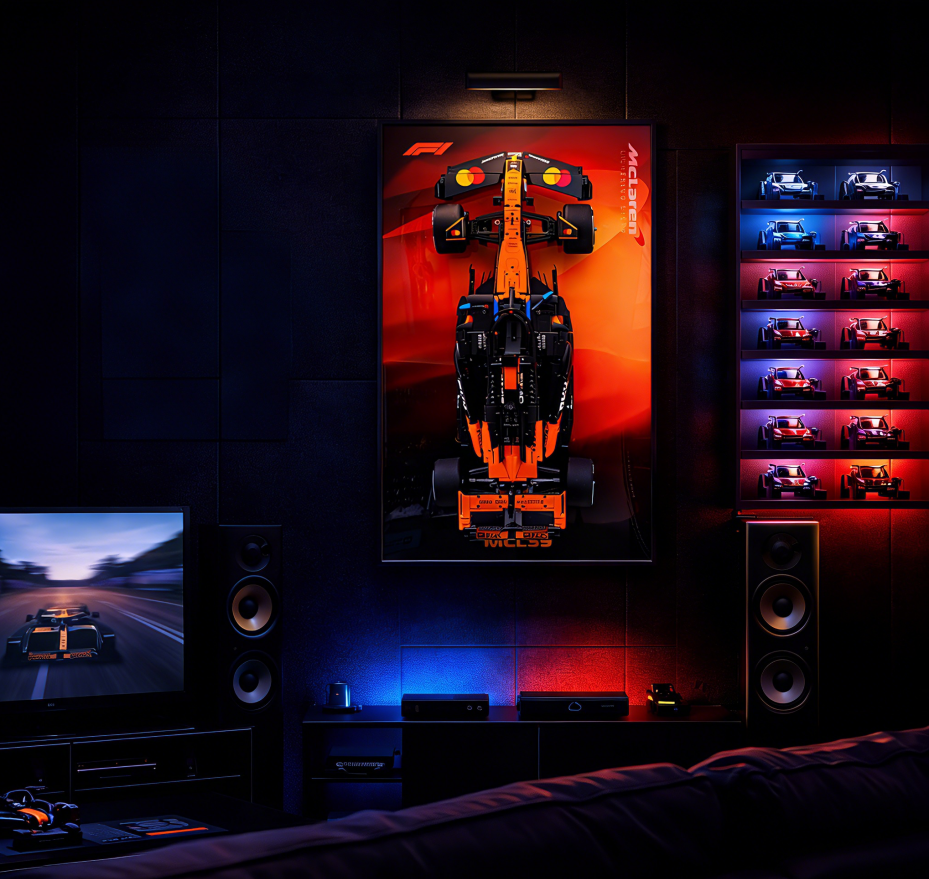 Unleash the Papaya: The Ultimate Wall Mount for LEGO® Technic