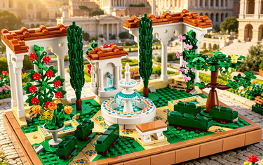 How to Give Your LEGO® Icons Fountain Garden (10359) a "Museum-Grade" Display