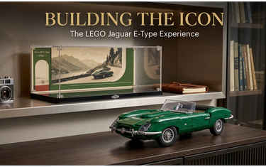 Display Case for LEGO® Icons Jaguar E-Type 11381 | Showcase a British Automotive Legend