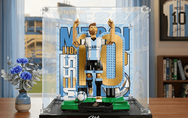 Celebrating Football Immortality: A Journey Through the LEGO® Lionel Messi Build and Display 43015