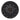 Black round wall clock with white numbers, inner hour words, and wooden hands showing 12:25