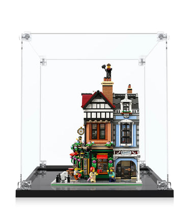 Display case for LEGO® Icons Tudor Corner 10350 - ICUANUTY