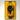 Yellow LEGO McLaren sports car model displayed on black and yellow framed art board