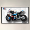 Display Wall Mount for Lego 42130 Technic™ BMW M 1000 RR lego Motorcycle - ICUANUTY