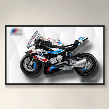 Display Wall Mount for Lego 42130 Technic™ BMW M 1000 RR lego Motorcycle - ICUANUTY