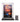 Clear display case with vibrant sunset battlefield scene and blue fiery path, small robot figure inside