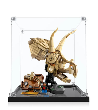 Display case for LEGO® Jurassic World™ Dinosaur Fossils: Triceratops Skull 76969 - ICUANUTY