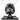 LEGO Star Wars AT-AT Driver helmet model displayed in clear protective case on black stand