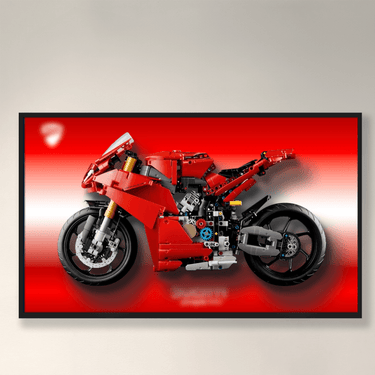 Wall Display Frame for LEGO Ducati Panigale V4 S 42202 - ICUANUTY