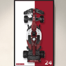 Display Wall Mount for Alfa Romeo F1 Team ORLEN C42 C64005 - ICUANUTY