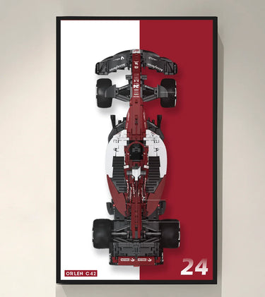 Display Wall Mount for Alfa Romeo F1 Team ORLEN C42 C64005 - ICUANUTY