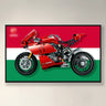 Wall Display Frame for Ducati Panigale V4 R 42107(50cm x 30cm) - ICUANUTY