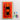 Orange LEGO Porsche car model mounted on a light-up display panel with USB and wireless remote control