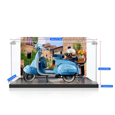 Display case for LEGO® Icons Vespa 125 10298 - ICUANUTY