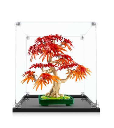 Display case for LEGO® The Botanical Collection Japanese Red Maple Bonsai Tree 10348 - ICUANUTY