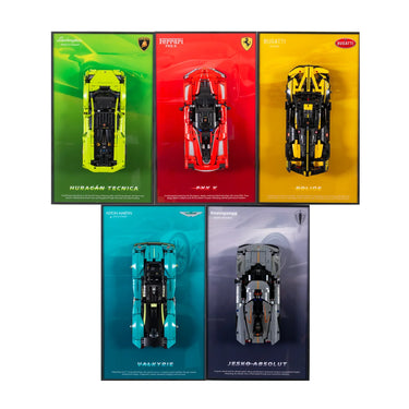 Wall Frame For LEGO Technic Supercar Collection 1:16 scale (42161, 42151, 42173, 42212, 42208) - ICUANUTY