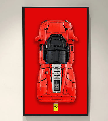 Wall Display Frame for Lego 42143 Technic™ Ferrari Daytona SP3 - ICUANUTY