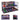 Clear acrylic display case with two tiers showcasing 12 detailed miniature Formula 1 cars on race track slots