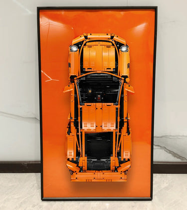 Wall Display Frame for LEGO Technic 42056 CAR Porsche 911 GT3 RS - ICUANUTY