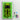 Green LEGO Lamborghini model mounted on illuminated wall frame with USB cable and wireless LED remote control