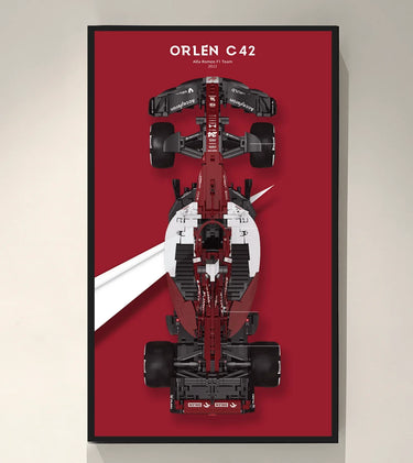 Display Wall Mount for Alfa Romeo F1 Team ORLEN C42 C64005 - ICUANUTY