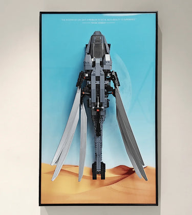 Wall Display Frame for LEGO Icons Dune Atreides Royal Ornithopter 10327 - ICUANUTY