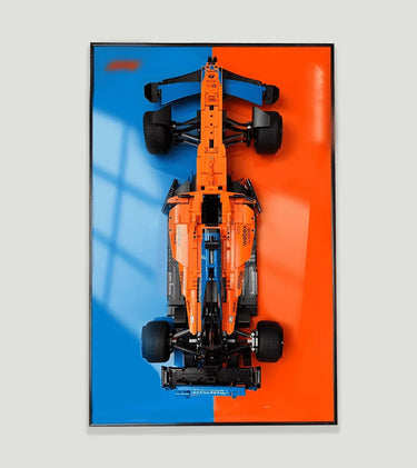 Display wall display frame for Lego 42141 Technic™ McLaren Formula 1™ Race Car - ICUANUTY