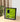 Framed display of lime green sports car model and fierce animal logo with text 'Take the road to victory'