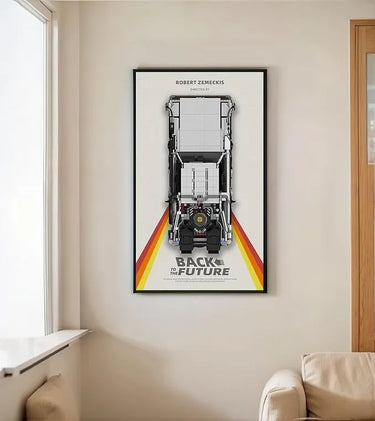 Wall Display Frame for Lego Back to the Future Time Machine 10300(50cm x 30cm) - ICUANUTY