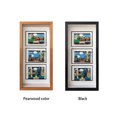 Wall Display Frame for LEGO™ Vertical City Postcards - ICUANUTY