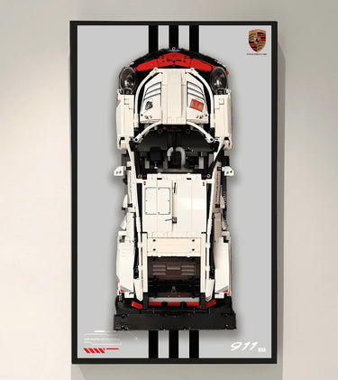 Wall Display Frame for LEGO 42096 Technic™ Porsche 911 RSR - ICUANUTY