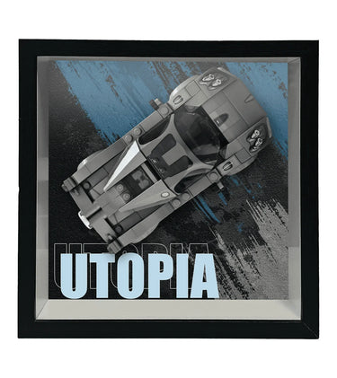 Display Frame for Lego Speed Champions Pagani Utopia Race Car 76915 - ICUANUTY