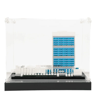 Display case for LEGO Architecture:United Nations Headquarters 21018 - ICUANUTY