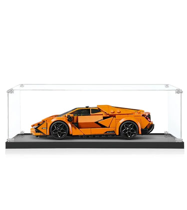 Display Case for LEGO® Speed Champions Lamborghini Revuelto & Huracán STO 77238 (Orang) - ICUANUTY