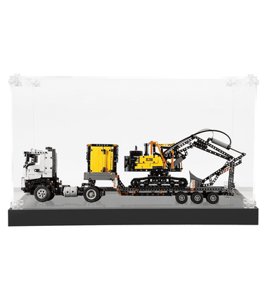 Display case for LEGO Volvo FMX Truck & EC230 Electric Excavator 42175 - ICUANUTY