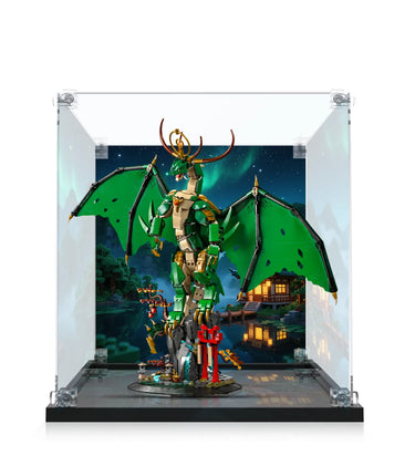Display case for LEGO® NINJAGO® The Guardian Dragon 71847 - ICUANUTY