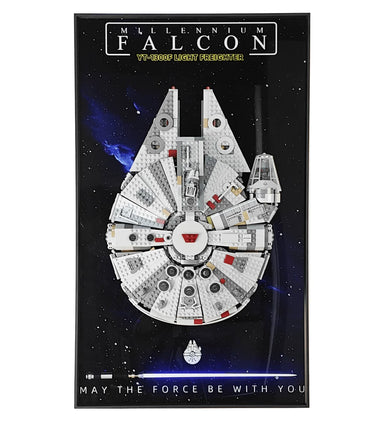 Display Wall Frame for Lego 75257 Star Wars Millennium Falcon - ICUANUTY