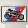 Display Wall Mount for Lego 42130 Technic™ BMW M 1000 RR lego Motorcycle - ICUANUTY