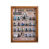 Framed Harry Potter Daily Prophet LEGO minifigure set with 22 collectible characters