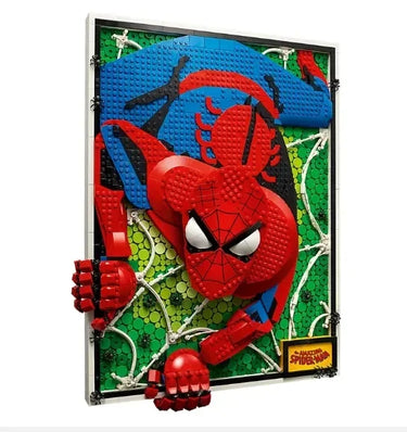 (custom-made) Wall display case for lego Art The Amazing Spider-Man 31209 - ICUANUTY
