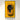 Top view of yellow LEGO McLaren P1 model displayed on bright yellow background in black frame