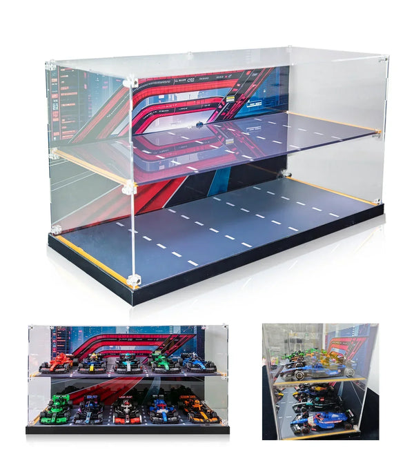 champion aufbewahren Display Case for LEGO Speed Champion F1 Series (suitable 1:32) Full Co – ICUANUTY