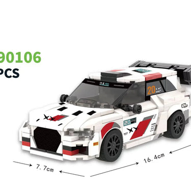ICUANUTY Fly-3 Rally Racebil No.90106 - 395 dele høj-præcisions modelkit