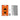 Orange Porsche GT3 RS LEGO model poster with remote and clear acrylic frame protector