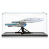 Display case compatible with LEGO® Icons Star Trek: U.S.S. Enterprise NCC-1701-D™ 10356 - ICUANUTY