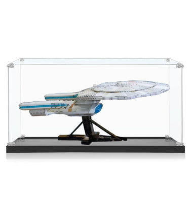 Display case compatible with LEGO® Icons Star Trek: U.S.S. Enterprise NCC-1701-D™ 10356 - ICUANUTY