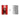 Red detailed model race car on red and white striped board plus transparent protective cover