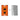 Orange LEGO Porsche GT3 RS car model on orange background with GT3 RS text and acrylic display case