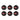 Six black circular Formula 1 Collection stand bases with logos on a white background